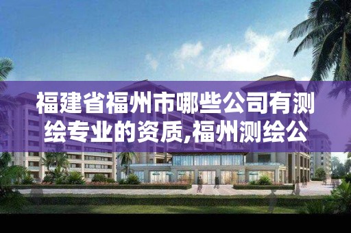 福建省福州市哪些公司有测绘专业的资质,福州测绘公司有几家。