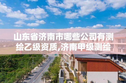 山东省济南市哪些公司有测绘乙级资质,济南甲级测绘公司