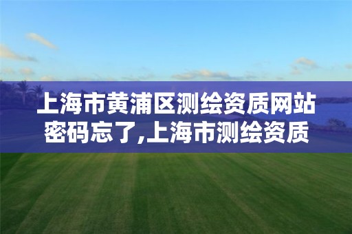 上海市黄浦区测绘资质网站密码忘了,上海市测绘资质单位名单