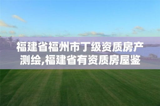 福建省福州市丁级资质房产测绘,福建省有资质房屋鉴定。