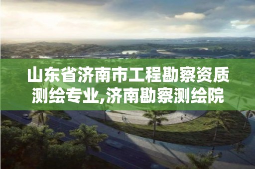 山东省济南市工程勘察资质测绘专业,济南勘察测绘院