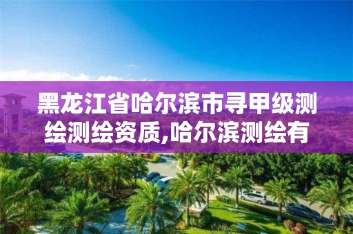 黑龙江省哈尔滨市寻甲级测绘测绘资质,哈尔滨测绘有限公司