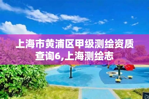 上海市黄浦区甲级测绘资质查询6,上海测绘志