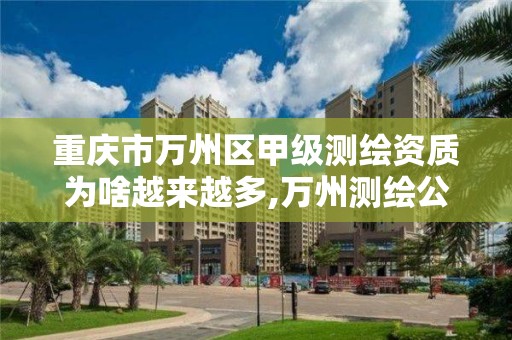 重庆市万州区甲级测绘资质为啥越来越多,万州测绘公司招聘。