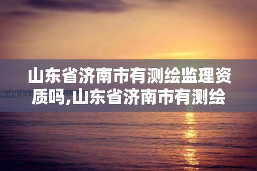 山东省济南市有测绘监理资质吗,山东省济南市有测绘监理资质吗在哪里