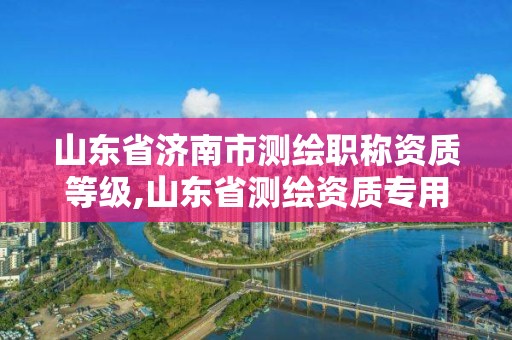 山东省济南市测绘职称资质等级,山东省测绘资质专用章图片