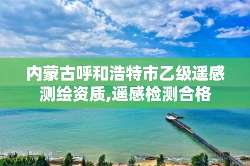 内蒙古呼和浩特市乙级遥感测绘资质,遥感检测合格