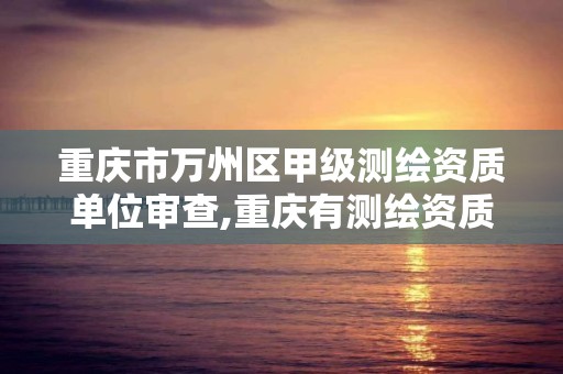 重庆市万州区甲级测绘资质单位审查,重庆有测绘资质测绘公司大全