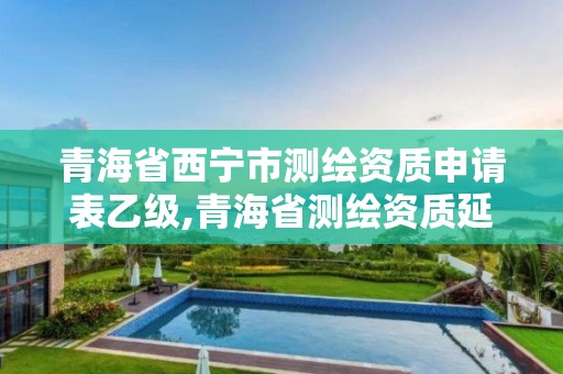 青海省西宁市测绘资质申请表乙级,青海省测绘资质延期公告