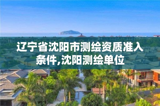 辽宁省沈阳市测绘资质准入条件,沈阳测绘单位