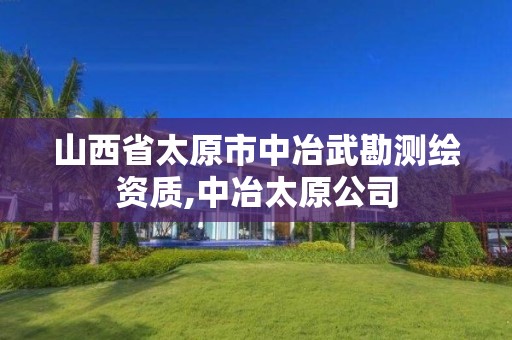 山西省太原市中冶武勘测绘资质,中冶太原公司