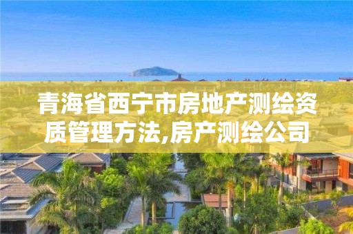 青海省西宁市房地产测绘资质管理方法,房产测绘公司资质。