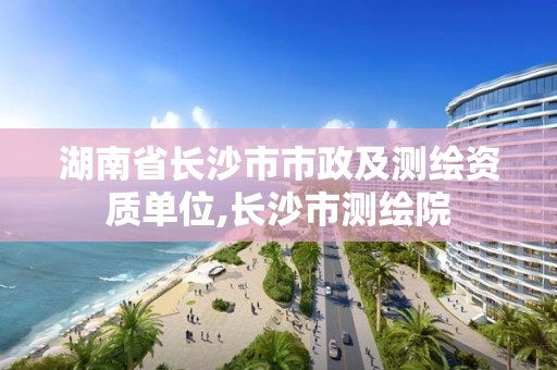 湖南省长沙市市政及测绘资质单位,长沙市测绘院