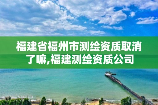 福建省福州市测绘资质取消了嘛,福建测绘资质公司