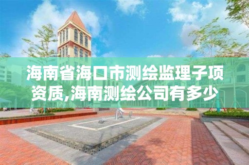 海南省海口市测绘监理子项资质,海南测绘公司有多少家