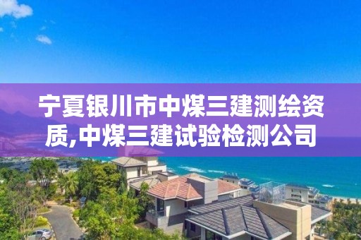 宁夏银川市中煤三建测绘资质,中煤三建试验检测公司。