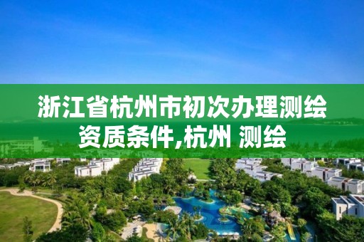 浙江省杭州市初次办理测绘资质条件,杭州 测绘