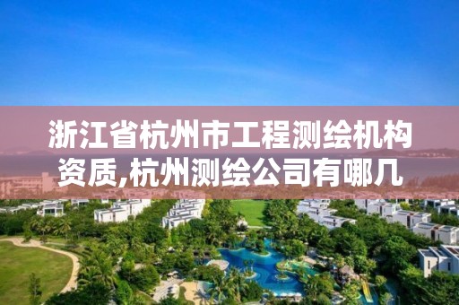 浙江省杭州市工程测绘机构资质,杭州测绘公司有哪几家