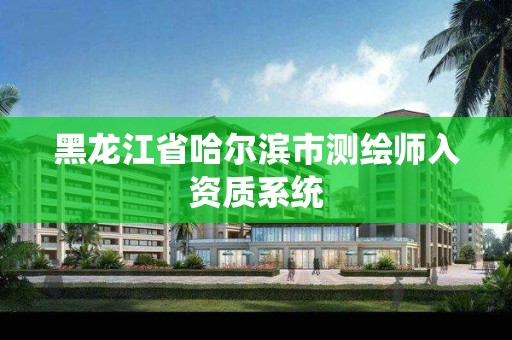 黑龙江省哈尔滨市测绘师入资质系统