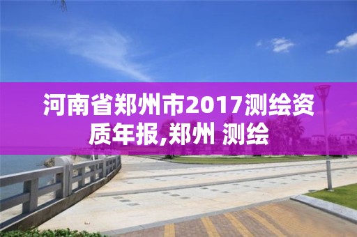 河南省郑州市2017测绘资质年报,郑州 测绘