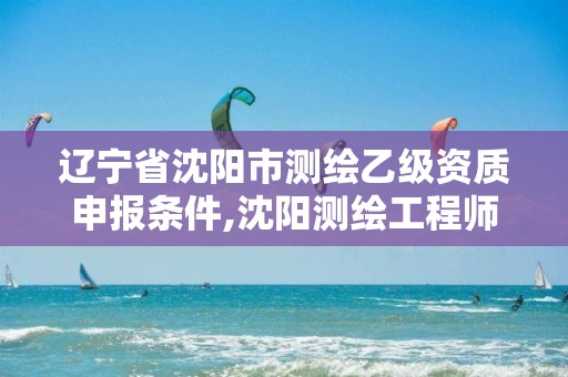 辽宁省沈阳市测绘乙级资质申报条件,沈阳测绘工程师招聘