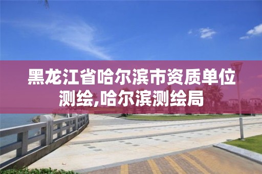 黑龙江省哈尔滨市资质单位测绘,哈尔滨测绘局