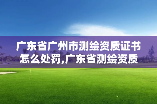 广东省广州市测绘资质证书怎么处罚,广东省测绘资质办理流程。