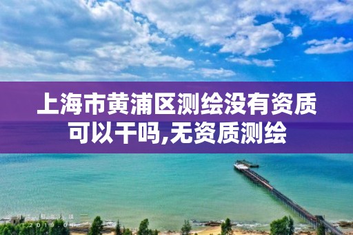 上海市黄浦区测绘没有资质可以干吗,无资质测绘