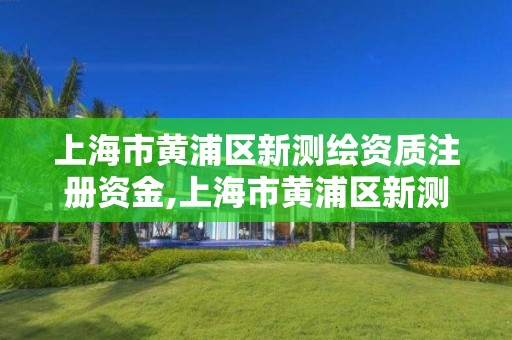 上海市黄浦区新测绘资质注册资金,上海市黄浦区新测绘资质注册资金多少钱