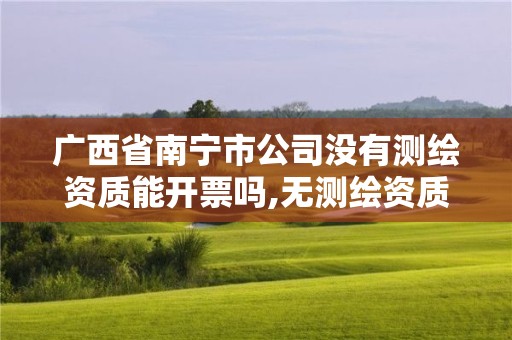 广西省南宁市公司没有测绘资质能开票吗,无测绘资质承揽工程应承担的法律责任。