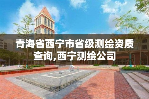 青海省西宁市省级测绘资质查询,西宁测绘公司