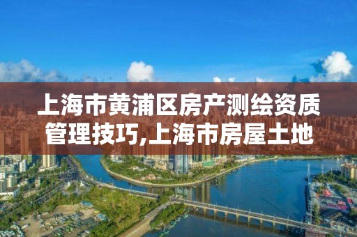 上海市黄浦区房产测绘资质管理技巧,上海市房屋土地测绘