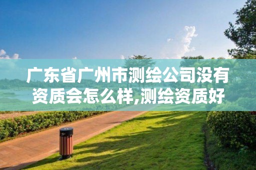 广东省广州市测绘公司没有资质会怎么样,测绘资质好办吗。