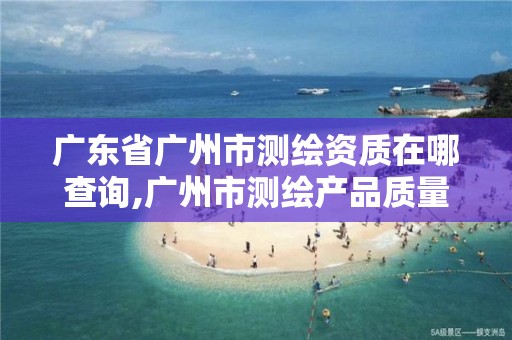 广东省广州市测绘资质在哪查询,广州市测绘产品质量检验中心