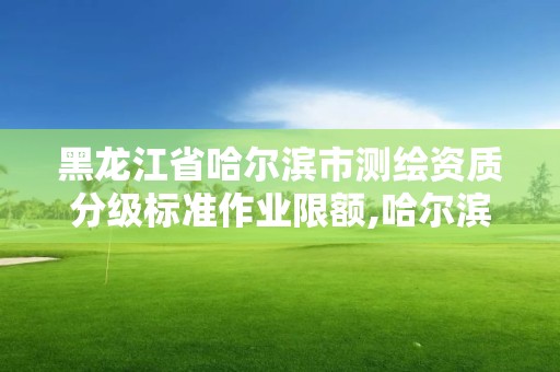 黑龙江省哈尔滨市测绘资质分级标准作业限额,哈尔滨测绘公司招聘