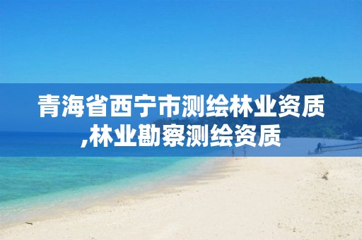 青海省西宁市测绘林业资质,林业勘察测绘资质