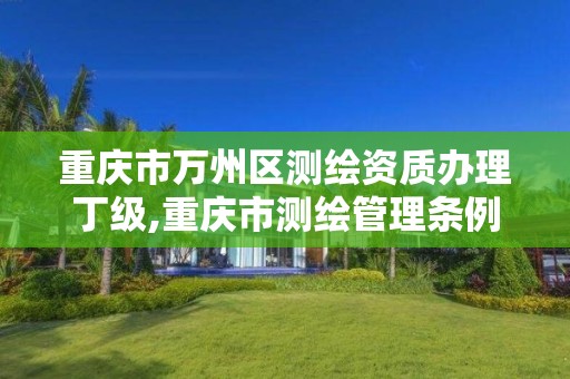 重庆市万州区测绘资质办理丁级,重庆市测绘管理条例