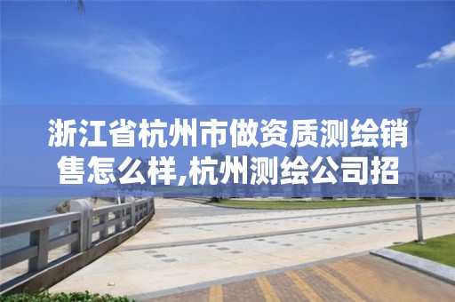 浙江省杭州市做资质测绘销售怎么样,杭州测绘公司招聘。