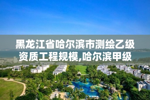 黑龙江省哈尔滨市测绘乙级资质工程规模,哈尔滨甲级测绘公司