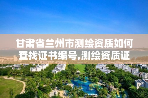 甘肃省兰州市测绘资质如何查找证书编号,测绘资质证书查询。