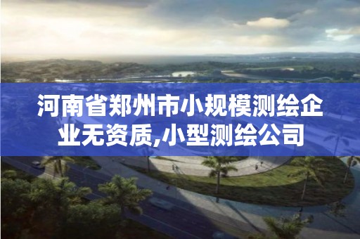 河南省郑州市小规模测绘企业无资质,小型测绘公司