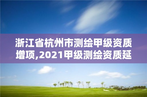 浙江省杭州市测绘甲级资质增项,2021甲级测绘资质延期公告