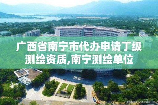 广西省南宁市代办申请丁级测绘资质,南宁测绘单位