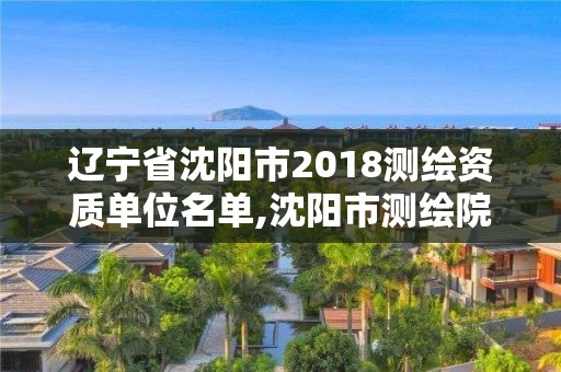 辽宁省沈阳市2018测绘资质单位名单,沈阳市测绘院是什么单位。