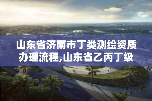 山东省济南市丁类测绘资质办理流程,山东省乙丙丁级测绘资质专业标准