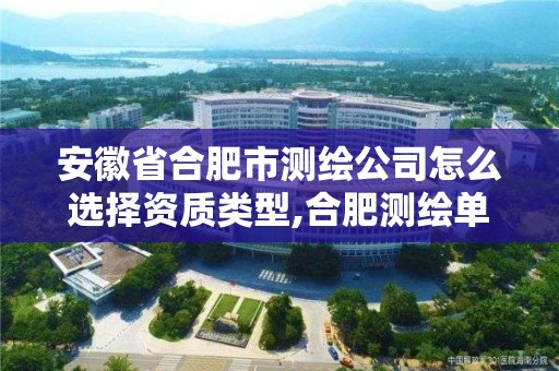 安徽省合肥市测绘公司怎么选择资质类型,合肥测绘单位