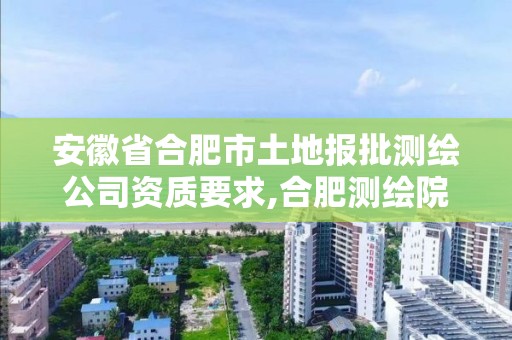 安徽省合肥市土地报批测绘公司资质要求,合肥测绘院待遇怎么样。