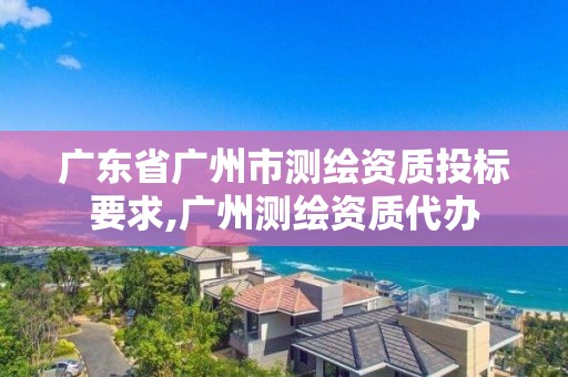 广东省广州市测绘资质投标要求,广州测绘资质代办