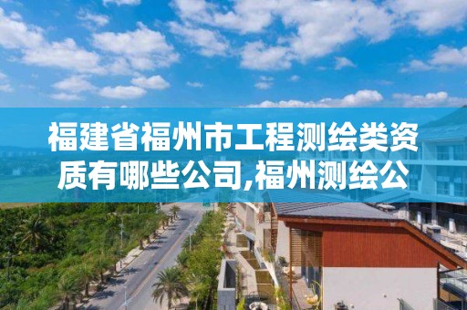 福建省福州市工程测绘类资质有哪些公司,福州测绘公司排名。