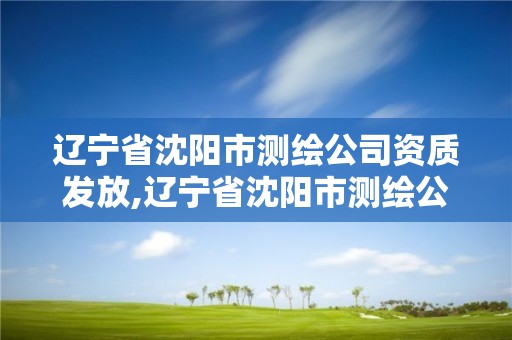 辽宁省沈阳市测绘公司资质发放,辽宁省沈阳市测绘公司资质发放了吗